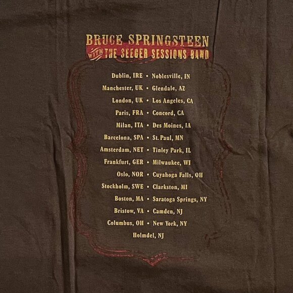 Vintage Bruce Springsteen With The Seeger Sessions Band 2006 Tee - Picture 4 of 9